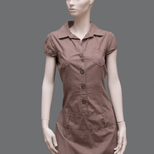 Abito Donna Marrone S Cotone - 1 Pezzo
