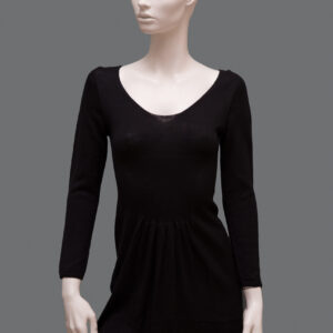 Abito Nero Donna M Lana - 1 Pezzo
