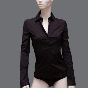 Camicia Nera Donna 40IT Cotone - 1 Pezzo