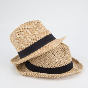 Cappello Beige e Bianco Paglia - 2 Pezzi