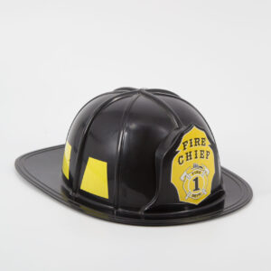 Cappello Nero e Giallo Pompiere - 1 Pezzo