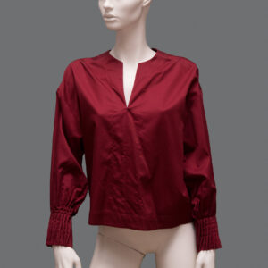 Camicia Bordeaux Donna XS Cotone - 1 Pezzo