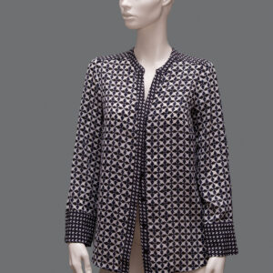 Camicia Bianca e Nera Donna 42IT - 1 Pezzo