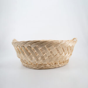Cesta In Vimini Chiaro H20xD50cm - 2 Pezzi