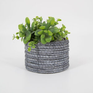 Vaso In Corda Grigio  - 1 Pezzo