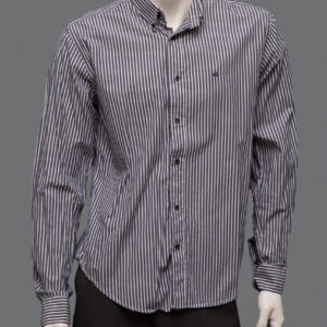 Camicia Fantasia Righe Blu Uomo L Cotone - 1 Pezzo