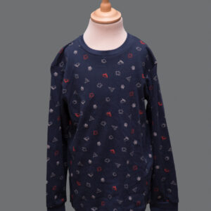 Maglietta Blu Bimbo 8-9 Anni Cotone - 1 Pezzo