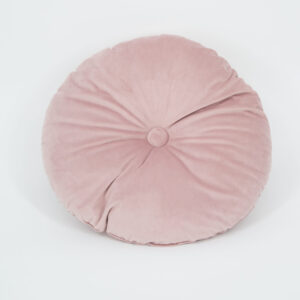 Cuscino Rotondo Velluto Rosa - 1 Pezzo