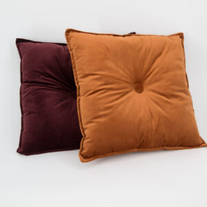 Cuscino Velluto Marrone - 2 Pezzi