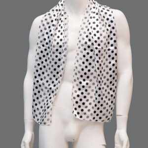 Foulard Bianco a Pois - 1 Pezzo