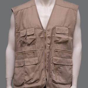 Gillet da Pesca Beige Uomo XL Cotone - 1 Pezzo