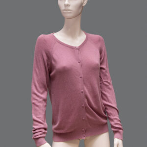 Cardigan Rosa Donna S Cotone - 1 Pezzo
