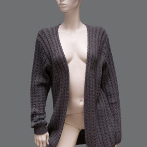 Cardigan Grigio Donna S - 1 Pezzo
