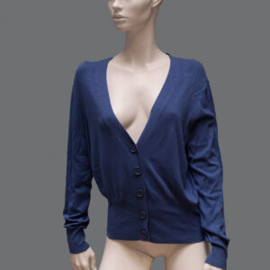 Cardigan Blu Donna S Cotone - 1 Pezzo