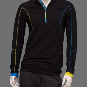 Maglione Sport Nero Uomo L Pile - 1 Pezzo