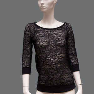 Maglietta Nera Donna S Cotone - 1 Pezzo