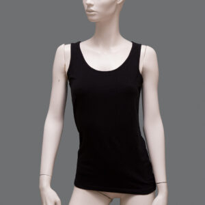 Canotta Nera Donna L Cotone - 1 Pezzo