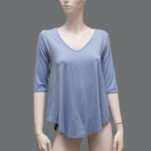 Maglietta Azzurra Donna L Cotone - 2 Pezzi