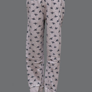 Pantaloni Grigi Fantasia Aerei Bimbo 6-7 Anni Cotone - 1 Paio