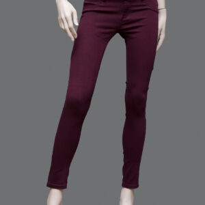 Pantaloni Bordeaux Donna 40-42IT Cotone - 1 Paio