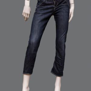 Pantaloni Blu Scuro Donna 40IT Cotone - 1 Paio