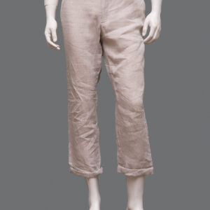 Pantaloni Beige Uomo 46IT Lino - 1 Paio
