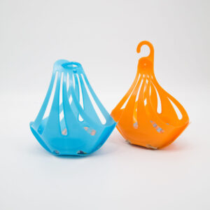 Porta Mollette Azzurro e Arancione - 2 Pezzi
