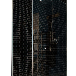 Box Doccia Nera L17xH202xP80cm - 1 Pezzo