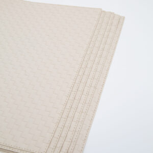 Tovaglia Crema Fantasia Quadri - 6 Pezzi