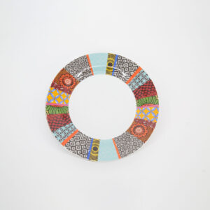 Piatto Dessert Multicolore Fantasia D26,5cm - 2 Pezzi