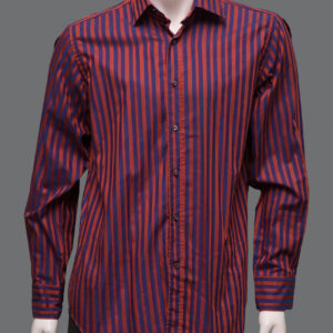 Camicia Fantasia Righe Rosse Uomo XL - 1 Pezzo