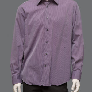 Camicia Gessata Lilla Uomo 41IT Cotone - 1 Pezzo