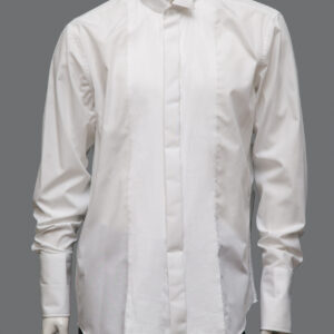 Camicia Gessata Bianca Uomo L Cotone - 1 Pezzo