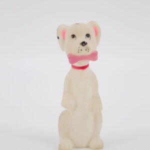 Giocattolo Cane Bianco in Plastica - 1 Pezzo