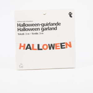 Ghirlanda di Carta Scritta Halloween - 2 Pezzi