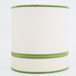 Paralume Bianco e Verde H29xD32cm - 1 Pezzo
