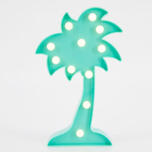 Lampada A Neon Albero Verde Acqua L12xH25cm - 1 Pezzo