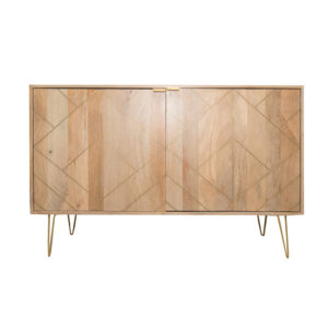 Consolle Ingresso in Legno Chiaro L120xH45xP77cm - 1 Pezzo
