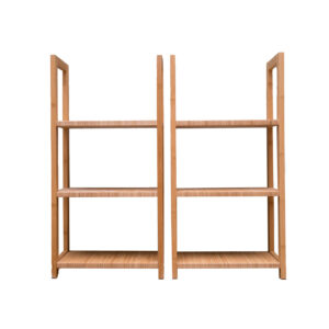 Pensili in Legno Chiaro L33xH15xP87cm - 2 Pezzi