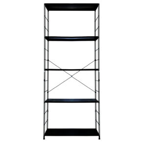Scaffale Nero L88xH211xP39cm - 1 Pezzo