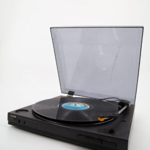 Giradischi Portatile Nero L36xH7,5cm - 1 Pezzo