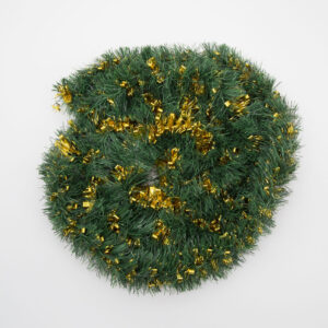 Ghirlanda Natalizia Verde e Oro - 2 Pezzi