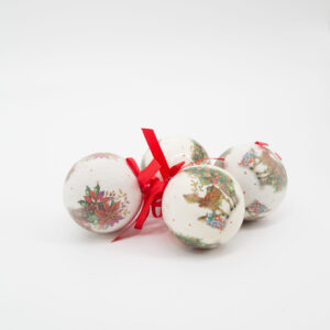 Palline di Natale Bianche Natalizie Grandi - 27 Pezzi