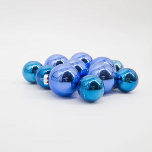 Palline di Natale Blu/Azzurre Piccole - 11 Pezzi