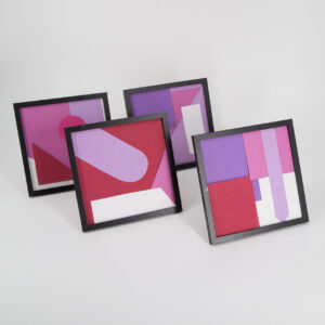 Portafoto Neri L21,5xH21,5cm - 4 Pezzi