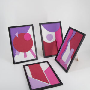 Portafoto Neri L21,5xH32cm - 4 Pezzi