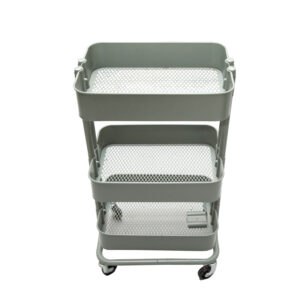 Carrello Verde in Metallo L43xH31xP78cm - 1 Pezzo
