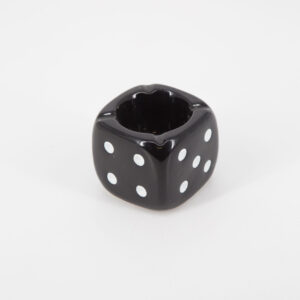 Posacenere Dado Nero - 1 Pezzo