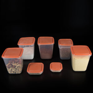 Tupperware Trasparente Plastica - 7 Pezzi