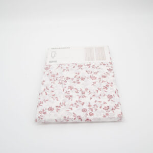 Tende Bianche/Rosse Floreali L145xH300cm - 8 Pezzi